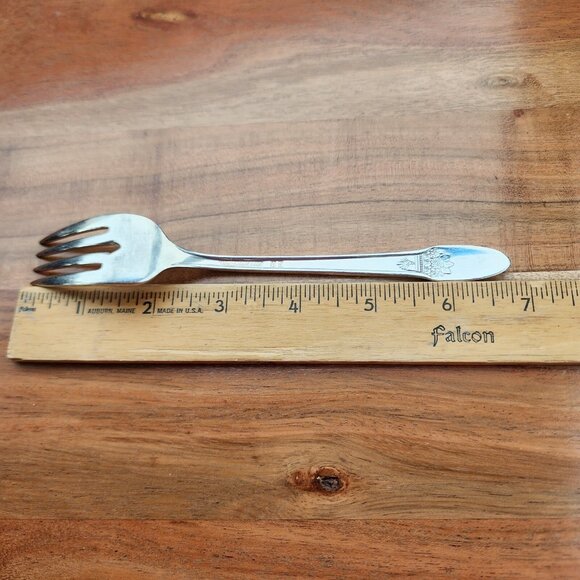 2) 1837 Rogers First Love Salad Fork 7” International Slverplate art deco - Picture 8 of 9